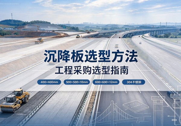 新城沉降板选择方法